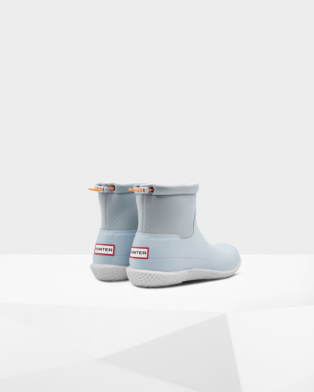 Tenis Hunter Feminina Cinzentas/Azuis - Original Short Mesh Boots - 68NKXABMS
